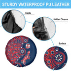 Sydney Roosters NAIDOC Week 2026 Spare Tire Cover Aboriginal Lizard Dot Painting - 50 Years of Deadly