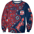 Sydney Roosters NAIDOC Week 2026 Sweatshirt Aboriginal Lizard Dot Painting - 50 Years of Deadly
