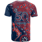 Sydney Roosters NAIDOC Week 2026 T Shirt Aboriginal Lizard Dot Painting - 50 Years of Deadly