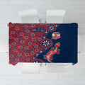 Sydney Roosters NAIDOC Week 2026 Tablecloth Aboriginal Lizard Dot Painting - 50 Years of Deadly