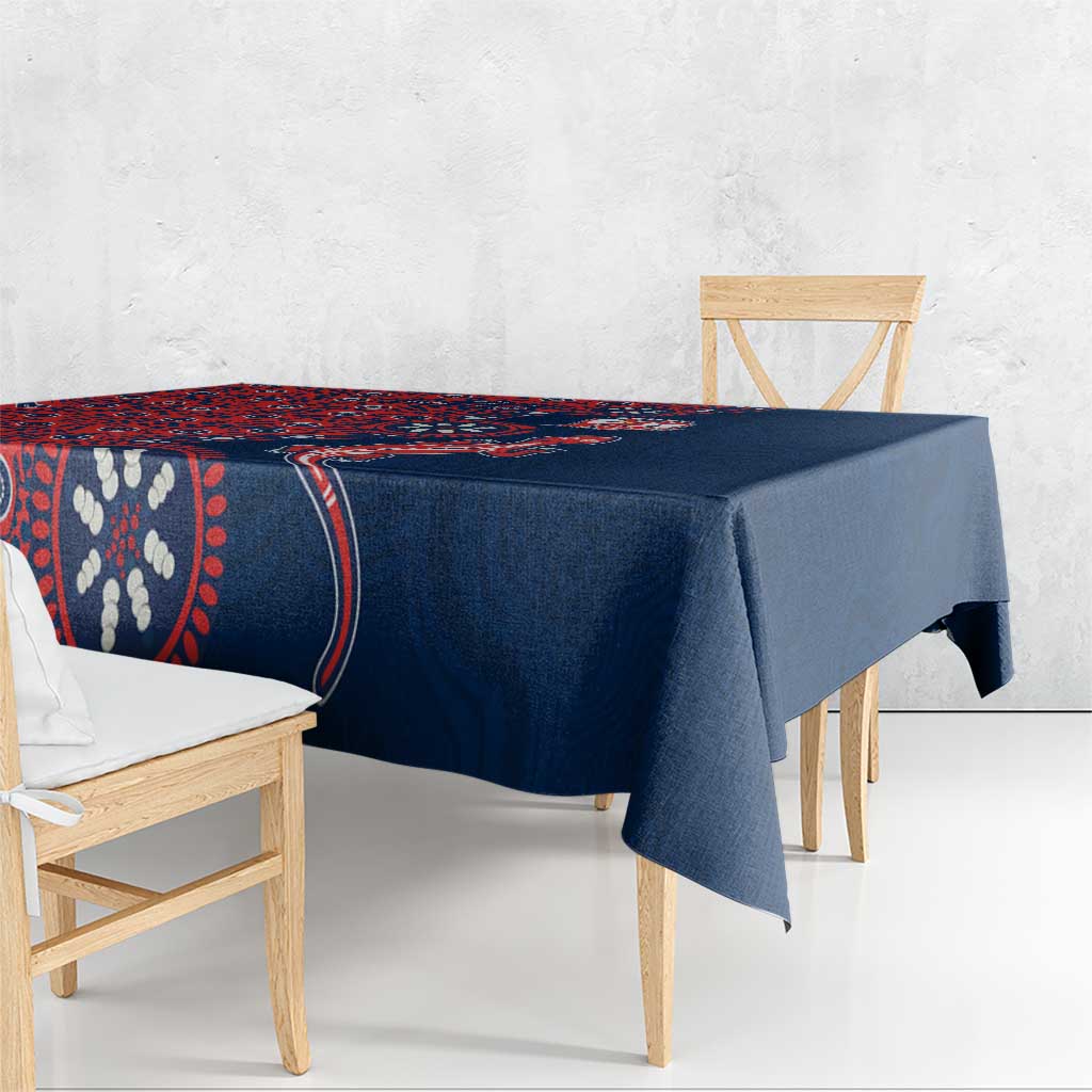 Sydney Roosters NAIDOC Week 2026 Tablecloth Aboriginal Lizard Dot Painting - 50 Years of Deadly