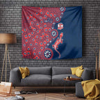 Sydney Roosters NAIDOC Week 2026 Tapestry Aboriginal Lizard Dot Painting - 50 Years of Deadly