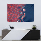 Sydney Roosters NAIDOC Week 2026 Tapestry Aboriginal Lizard Dot Painting - 50 Years of Deadly