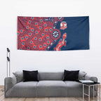 Sydney Roosters NAIDOC Week 2026 Tapestry Aboriginal Lizard Dot Painting - 50 Years of Deadly