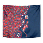 Sydney Roosters NAIDOC Week 2026 Tapestry Aboriginal Lizard Dot Painting - 50 Years of Deadly
