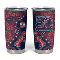 Sydney Roosters NAIDOC Week 2026 Tumbler Cup Aboriginal Lizard Dot Painting - 50 Years of Deadly