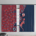 Sydney Roosters NAIDOC Week 2026 Window Curtain Aboriginal Lizard Dot Painting - 50 Years of Deadly