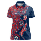 Sydney Roosters NAIDOC Week 2026 Women Polo Shirt Aboriginal Lizard Dot Painting - 50 Years of Deadly