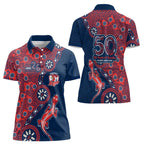Sydney Roosters NAIDOC Week 2026 Women Polo Shirt Aboriginal Lizard Dot Painting - 50 Years of Deadly