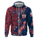 Sydney Roosters NAIDOC Week 2026 Zip Hoodie Aboriginal Lizard Dot Painting - 50 Years of Deadly