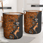Wests Tigers NAIDOC Week 2026 Laundry Basket Aboriginal Lizard Dot Painting - 50 Years of Deadly