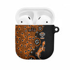 Wests Tigers NAIDOC Week 2026 AirPods Case Aboriginal Lizard Dot Painting - 50 Years of Deadly