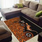 Wests Tigers NAIDOC Week 2026 Area Rug Aboriginal Lizard Dot Painting - 50 Years of Deadly