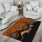 Wests Tigers NAIDOC Week 2026 Area Rug Aboriginal Lizard Dot Painting - 50 Years of Deadly