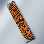 Wests Tigers NAIDOC Week 2026 Auto Sun Shade Aboriginal Lizard Dot Painting - 50 Years of Deadly
