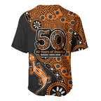 Wests Tigers NAIDOC Week 2026 Baseball Jersey Aboriginal Lizard Dot Painting - 50 Years of Deadly