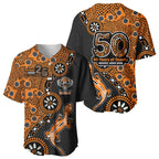 Wests Tigers NAIDOC Week 2026 Baseball Jersey Aboriginal Lizard Dot Painting - 50 Years of Deadly
