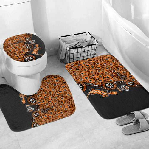 Wests Tigers NAIDOC Week 2026 Bathroom Set Aboriginal Lizard Dot Painting - 50 Years of Deadly