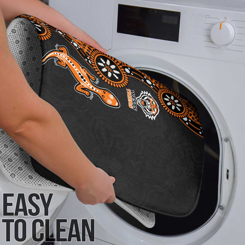 Wests Tigers NAIDOC Week 2026 Bathroom Set Aboriginal Lizard Dot Painting - 50 Years of Deadly