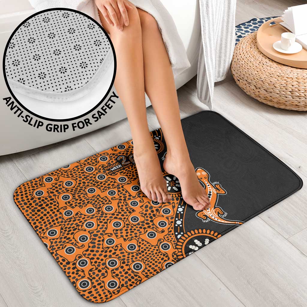 Wests Tigers NAIDOC Week 2026 Bathroom Set Aboriginal Lizard Dot Painting - 50 Years of Deadly