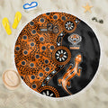 Wests Tigers NAIDOC Week 2026 Beach Blanket Aboriginal Lizard Dot Painting - 50 Years of Deadly