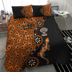 Wests Tigers NAIDOC Week 2026 Bedding Set Aboriginal Lizard Dot Painting - 50 Years of Deadly