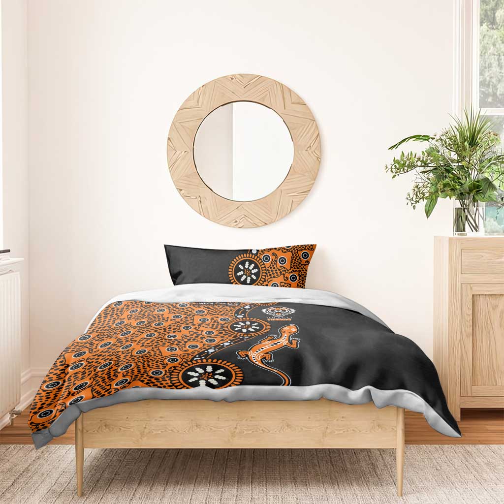 Wests Tigers NAIDOC Week 2026 Bedding Set Aboriginal Lizard Dot Painting - 50 Years of Deadly