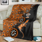 Wests Tigers NAIDOC Week 2026 Blanket Aboriginal Lizard Dot Painting - 50 Years of Deadly