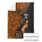 Wests Tigers NAIDOC Week 2026 Blanket Aboriginal Lizard Dot Painting - 50 Years of Deadly
