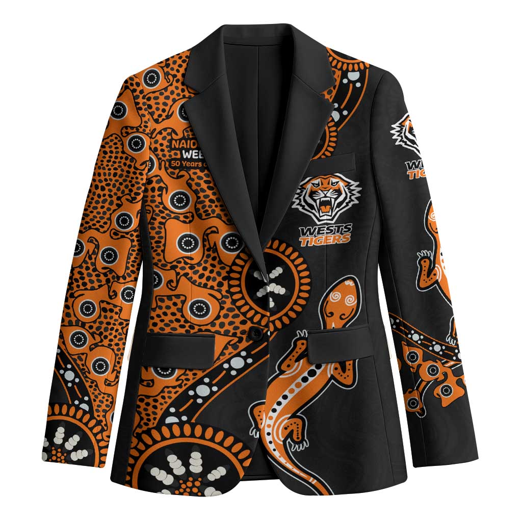 Wests Tigers NAIDOC Week 2026 Blazer Aboriginal Lizard Dot Painting - 50 Years of Deadly