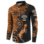 Wests Tigers NAIDOC Week 2026 Button Sweatshirt Aboriginal Lizard Dot Painting - 50 Years of Deadly