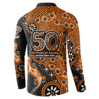 Wests Tigers NAIDOC Week 2026 Button Sweatshirt Aboriginal Lizard Dot Painting - 50 Years of Deadly