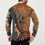 Wests Tigers NAIDOC Week 2026 Button Sweatshirt Aboriginal Lizard Dot Painting - 50 Years of Deadly