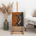 Wests Tigers NAIDOC Week 2026 Canvas Wall Art Aboriginal Lizard Dot Painting - 50 Years of Deadly