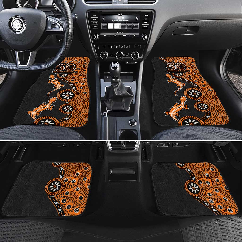 Wests Tigers NAIDOC Week 2026 Car Mats Aboriginal Lizard Dot Painting - 50 Years of Deadly