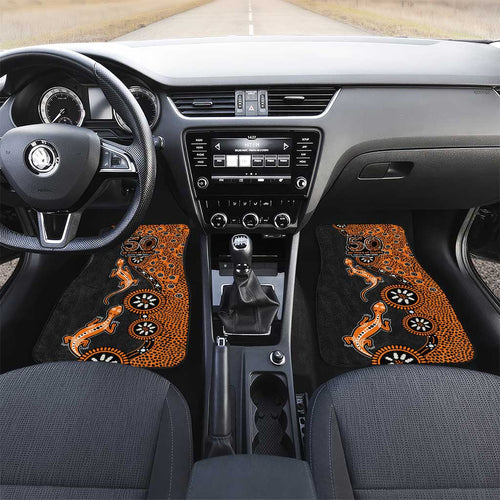 Wests Tigers NAIDOC Week 2026 Car Mats Aboriginal Lizard Dot Painting - 50 Years of Deadly