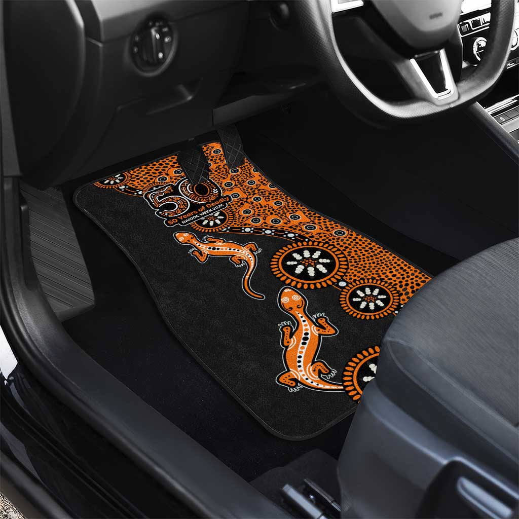 Wests Tigers NAIDOC Week 2026 Car Mats Aboriginal Lizard Dot Painting - 50 Years of Deadly