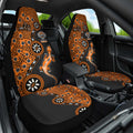Wests Tigers NAIDOC Week 2026 Car Seat Cover Aboriginal Lizard Dot Painting - 50 Years of Deadly