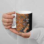 Wests Tigers NAIDOC Week 2026 Ceramic Mug Aboriginal Lizard Dot Painting - 50 Years of Deadly