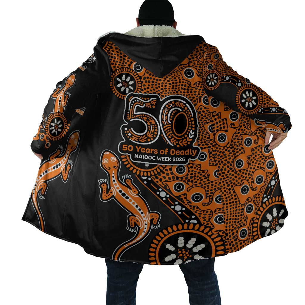 Wests Tigers NAIDOC Week 2026 Cloak Aboriginal Lizard Dot Painting - 50 Years of Deadly