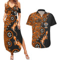 Wests Tigers NAIDOC Week 2026 Couples Matching Summer Maxi Dress and Hawaiian Shirt Aboriginal Lizard Dot Painting - 50 Years of Deadly