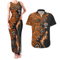 Wests Tigers NAIDOC Week 2026 Couples Matching Tank Maxi Dress and Hawaiian Shirt Aboriginal Lizard Dot Painting - 50 Years of Deadly