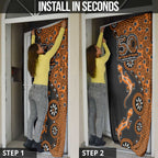 Wests Tigers NAIDOC Week 2026 Door Cover Aboriginal Lizard Dot Painting - 50 Years of Deadly