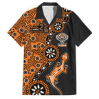 Wests Tigers NAIDOC Week 2026 Family Matching Long Sleeve Bodycon Dress and Hawaiian Shirt Aboriginal Lizard Dot Painting - 50 Years of Deadly