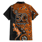 Wests Tigers NAIDOC Week 2026 Family Matching Mermaid Dress and Hawaiian Shirt Aboriginal Lizard Dot Painting - 50 Years of Deadly