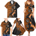 Wests Tigers NAIDOC Week 2026 Family Matching Summer Maxi Dress and Hawaiian Shirt Aboriginal Lizard Dot Painting - 50 Years of Deadly