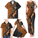 Wests Tigers NAIDOC Week 2026 Family Matching Tank Maxi Dress and Hawaiian Shirt Aboriginal Lizard Dot Painting - 50 Years of Deadly