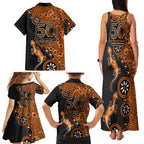 Wests Tigers NAIDOC Week 2026 Family Matching Tank Maxi Dress and Hawaiian Shirt Aboriginal Lizard Dot Painting - 50 Years of Deadly