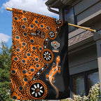 Wests Tigers NAIDOC Week 2026 Garden Flag Aboriginal Lizard Dot Painting - 50 Years of Deadly