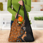 Wests Tigers NAIDOC Week 2026 Grocery Bag Aboriginal Lizard Dot Painting - 50 Years of Deadly